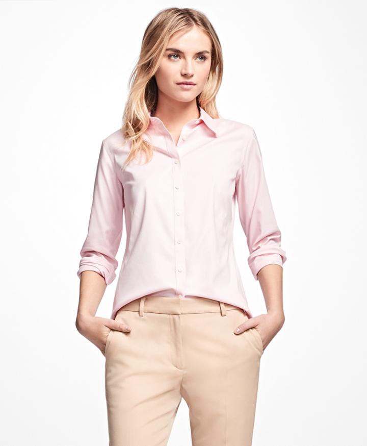 Brooks Brothers Women's Petite Non-iron Fitted Dress Shirt