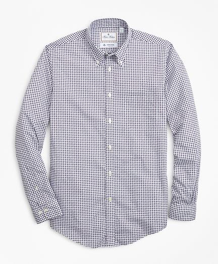 Brooks Brothers Luxury Collection Milano Slim-fit Sport Shirt, Button-down Collar Paisley Print