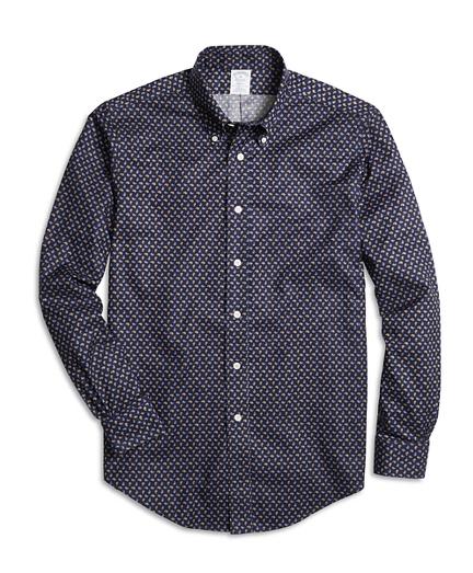 Brooks Brothers Regent Fit Paisley Print Sport Shirt