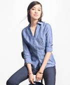Brooks Brothers Women's Striped Linen Shirt