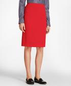 Brooks Brothers Stretch-wool Twill Pencil Skirt