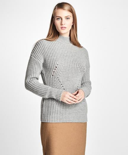 Brooks Brothers Wool Mockneck Sweater