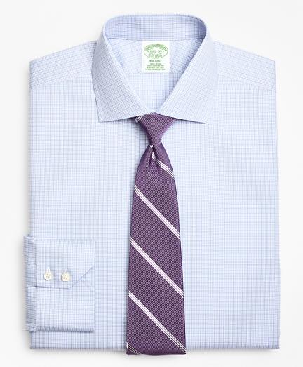 Brooks Brothers Milano Slim-fit Dress Shirt, Non-iron Two-tone Graph Check