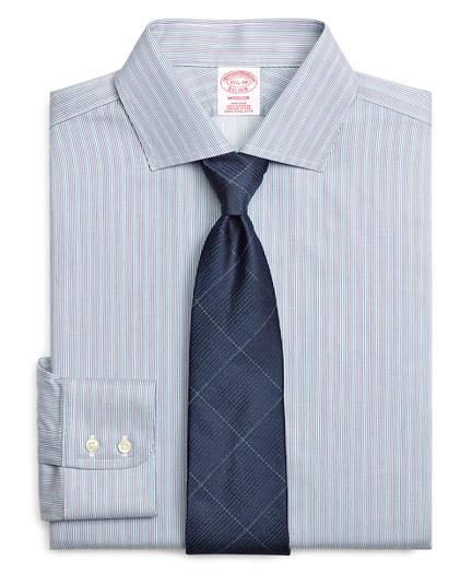 Brooks Brothers Non-iron Madison Fit Hairline Stripe Dress Shirt