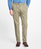 Brooks Brothers Slim-fit Pleat-front Garment-dyed Stretch Chinos