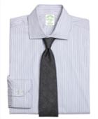 Brooks Brothers Men's Extra Slim Fit Slim-fit Dress Shirt, Heathered Frame Stripe