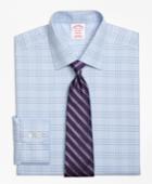 Brooks Brothers Men's Non-iron Regular Fit Two-tone Glen Plaid Dress Shirt