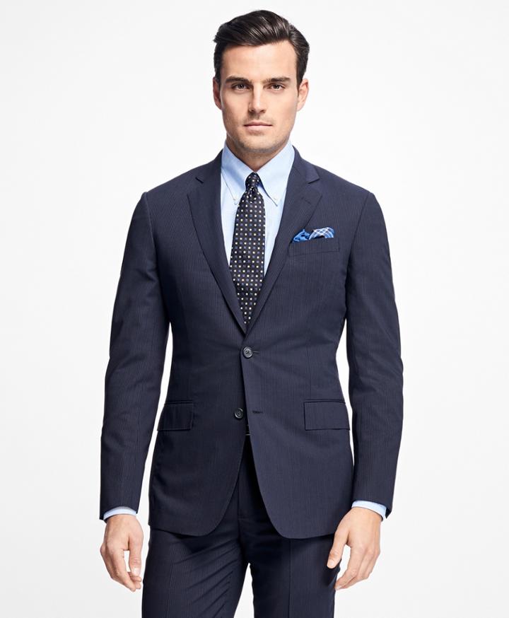 Brooks Brothers Men's Regent Fit Brookscool Mini Stripe Suit