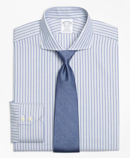 Brooks Brothers Non-iron Regent Fit Herringbone Alternating Stripe Dress Shirt