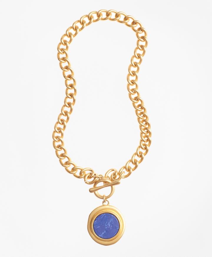 Brooks Brothers Women's Gold-plated Toggle Pendant Necklace