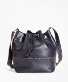 Brooks Brothers Leather Daria Bucket Bag