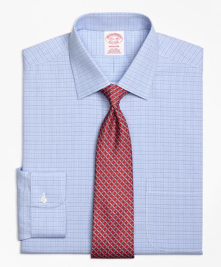 Brooks Brothers Non-iron Madison Fit  Glen Plaid Dress Shirt