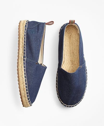 Brooks Brothers Denim Espadrilles