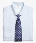 Brooks Brothers Non-iron Regent Fit Alternating Framed Stripe Dress Shirt