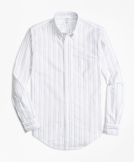 Brooks Brothers Regent Fit Oxford Multi-stripe Sport Shirt