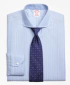 Brooks Brothers Men's Non-iron Regular Fit Royal Oxford Twin Stripe Dress Shirt