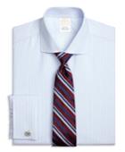Brooks Brothers Men's Golden Fleece Slim Fit Music Stripe French Cuff Dress Shirt