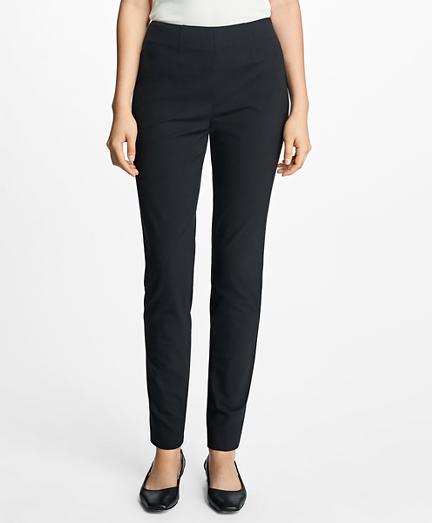 Brooks Brothers High-waist Stretch-cotton Pants