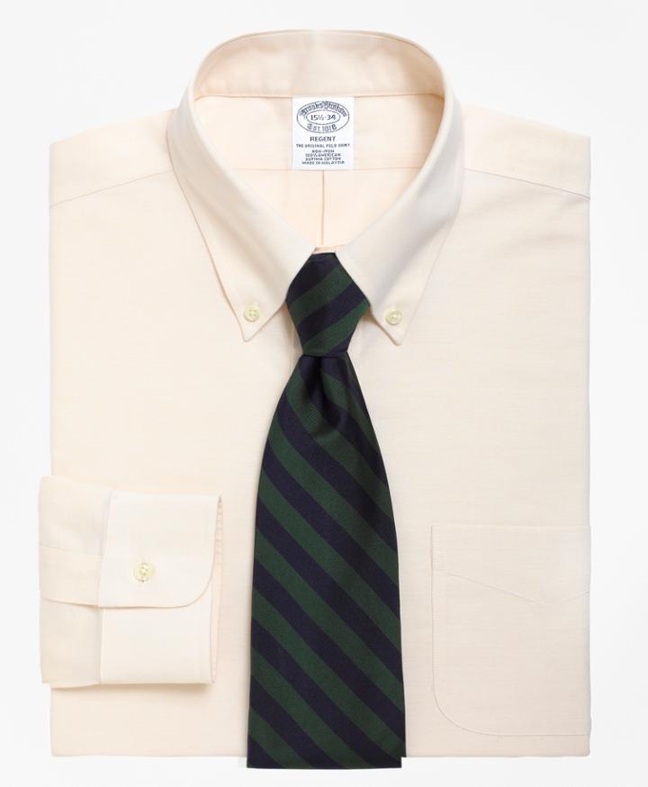 Brooks Brothers Men's Brookscool Slim Fitted Dress Shirt, Non-iron Button-down Collar