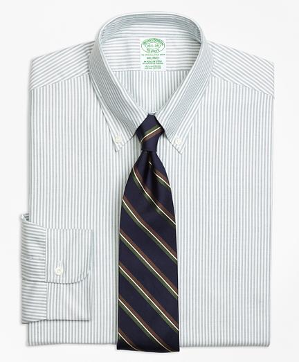 Brooks Brothers Milano Fit Original Polo Button-down Oxford Stripe Dress Shirt