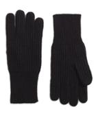 Brooks Brothers Ribbed Cashmere Gloves