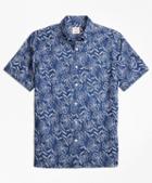 Brooks Brothers Chambray Stamp Floral Sport Shirt