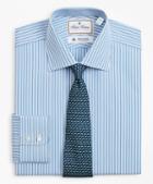 Brooks Brothers Luxury Collection Milano Slim-fit Dress Shirt, Franklin Spread Collar Pinstripe