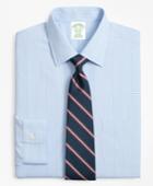 Brooks Brothers Men's Extra Slim Fit Slim-fit Dress Shirt, Non-iron Large Overcheck