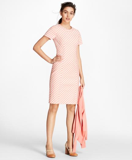 Brooks Brothers Gingham Double-weave Sheath Dress