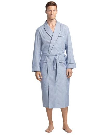 Brooks Brothers Broadcloth Ground Stripe Robe