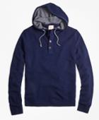Brooks Brothers Men's Henley Hooded Sweater