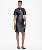 Brooks Brothers Leather Shift Dress
