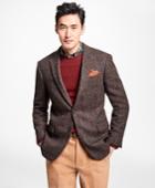 Brooks Brothers Men's Regent Fit Harris Tweed Check Windowpane Sports Coat