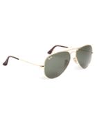 Brooks Brothers Men's Ray-ban Aviator Sunglasses With Burgundy Bb#1 Rep Stripe