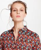 Brooks Brothers Women's Tailored-fit B Print Cotton Sateen Shirt