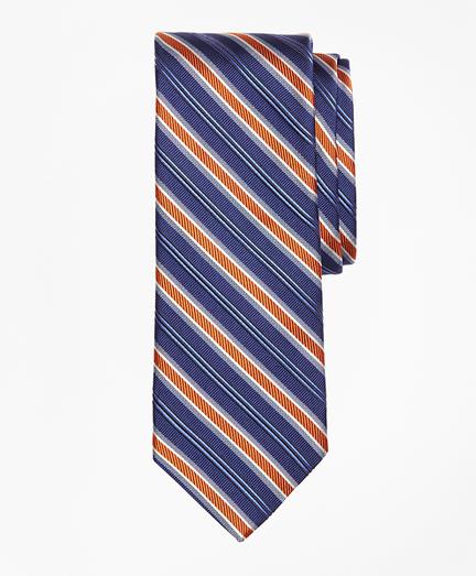 Brooks Brothers Mogador Alternating Double Split Stripe Tie