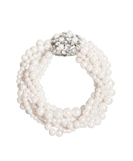 Brooks Brothers Pearl Seven-row Stretch Bracelet