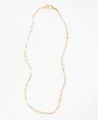 Brooks Brothers Women's Gem-studded Pearl Station Necklace