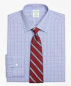 Brooks Brothers Men's Extra Slim Fit Slim-fit Dress Shirt, Non-iron Framed Houndstooth