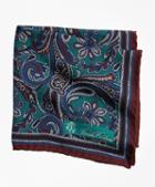 Brooks Brothers Paisley And Dot Pocket Square