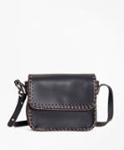 Brooks Brothers Leather Dotty Shoulder Bag