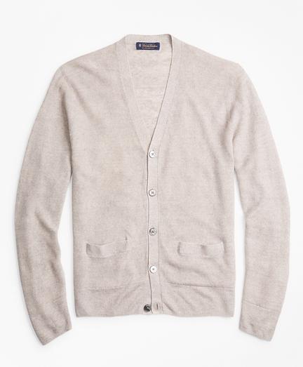 Brooks Brothers Linen Cardigan