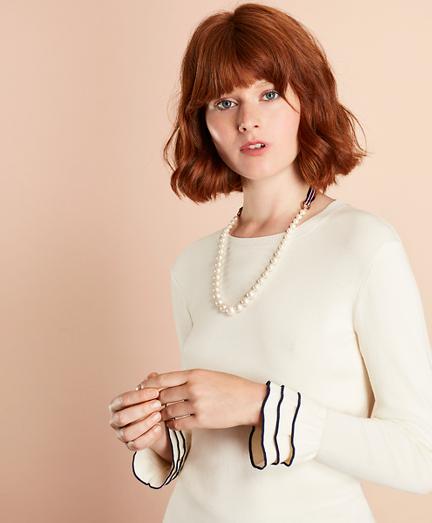Brooks Brothers Ruffle-cuff Sweater