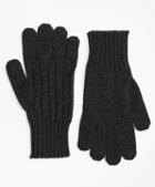 Brooks Brothers Cashmere Cable Gloves