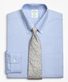 Brooks Brothers Men's Brookscool Extra Slim Fit Slim-fit Dress Shirt, Non-iron Ground Double-stripe