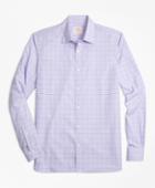 Brooks Brothers Men's Glen Plaid Nine-to-nine Cotton Poplin Shirt