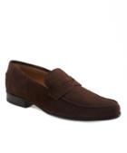 Brooks Brothers Lightweight Suede Penny Loafers
