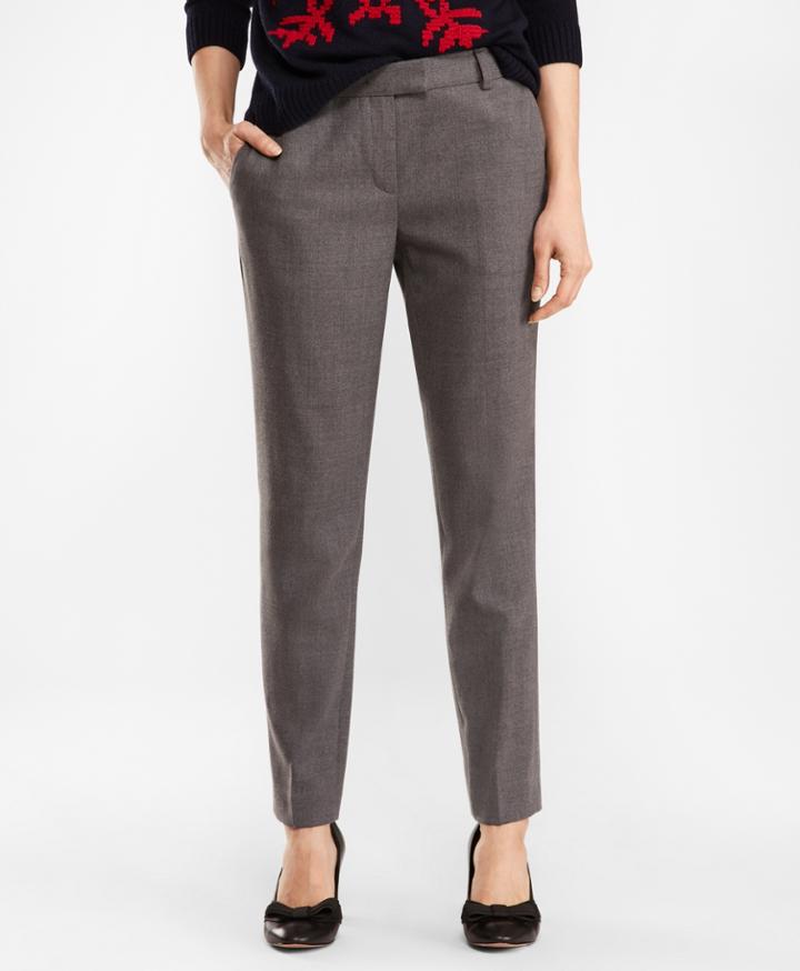 Brooks Brothers Women's Tapered Stretch Wool-blend Pants