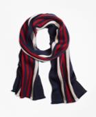 Brooks Brothers Men's Double-faced Rugby Stripe Scarf