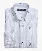 Brooks Brothers Striped Cotton Oxford Sport Shirt